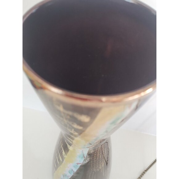 Vintage Jasba Keramik West German Hand Painted Vase 639-32 12 1/2" tall - Picture 7 of 10